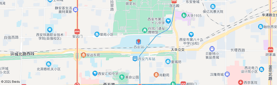 西安康王_公交站地图_西安公交_妙搜公交查询2024