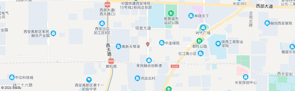 西安创汇路_公交站地图_西安公交_妙搜公交查询2024