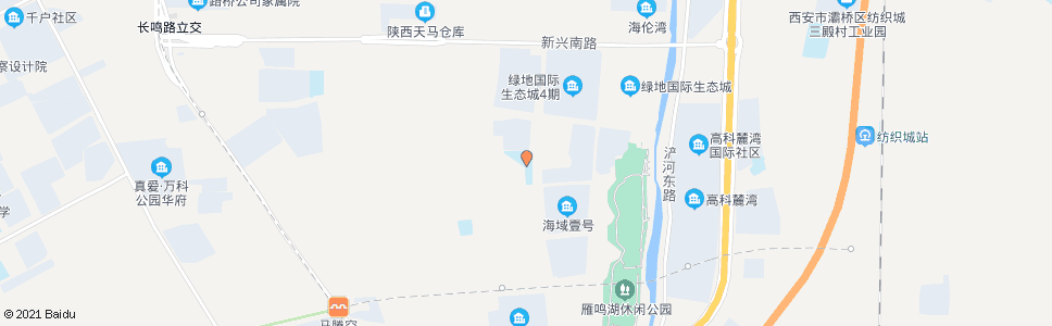 西安浐灞绿地小学_公交站地图_西安公交_妙搜公交查询2024