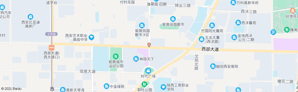 西安西部大道博士路口_公交站地图_西安公交_妙搜公交查询2024