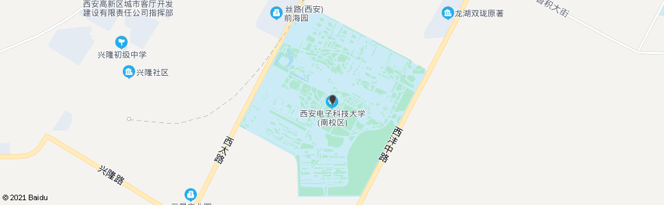 西安西安电子科技大学_公交站地图_西安公交_妙搜公交查询2024