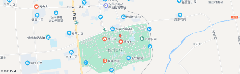 忻州学道街_公交站地图_忻州公交_妙搜公交查询2024