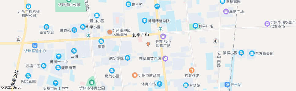 忻州和平源市场_公交站地图_忻州公交_妙搜公交查询2024