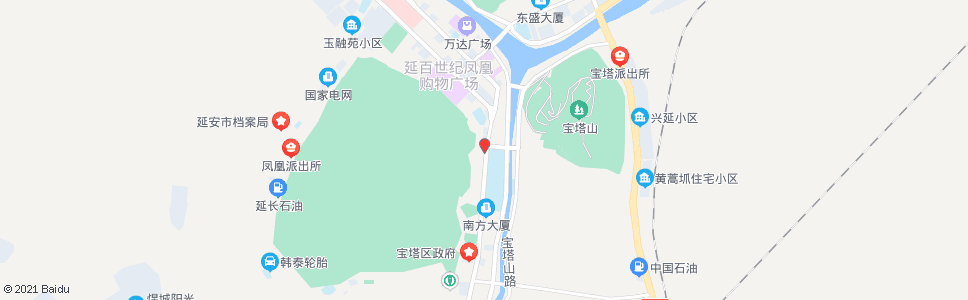 延安交通局(新世界大酒店)_公交站地图_延安公交_妙搜公交查询2024