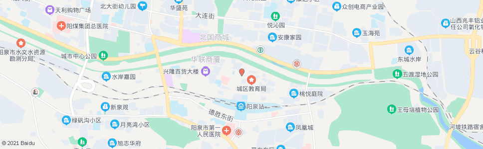 阳泉总工会(阳泉市交通运输局)_公交站地图_阳泉公交_妙搜公交查询2024