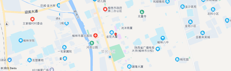 榆林水利商场_公交站地图_榆林公交_妙搜公交查询2024