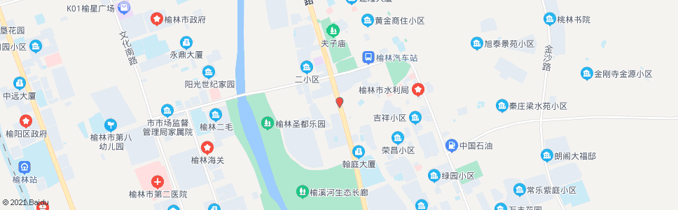 榆林永乐小区_公交站地图_榆林公交_妙搜公交查询2024