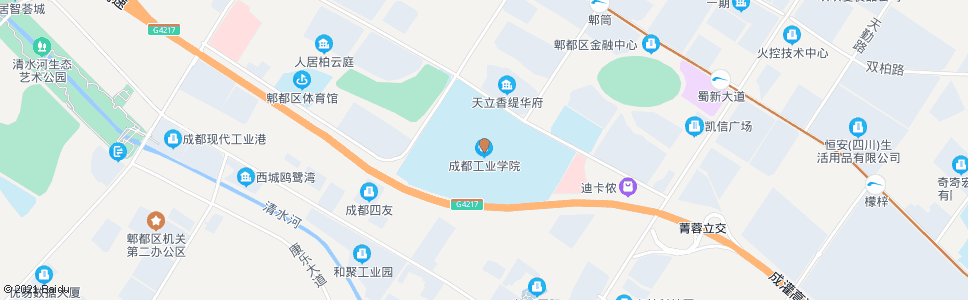 成都成都工业学院_公交站地图_成都公交_妙搜公交查询2024