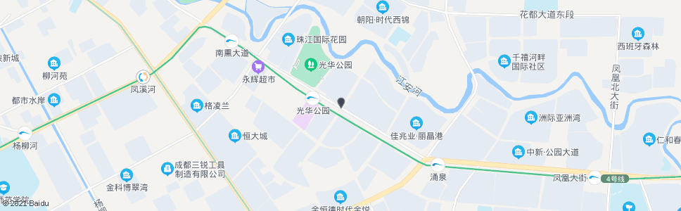 成都光华大道三段政和路口_公交站地图_成都公交_妙搜公交查询2024