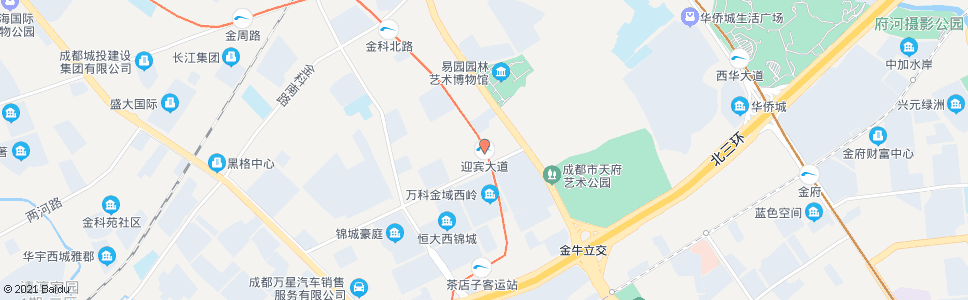 成都迎宾大道路口_公交站地图_成都公交_妙搜公交查询2024