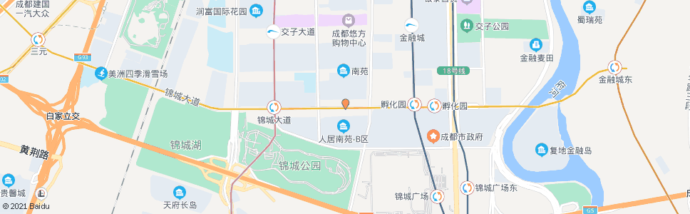 成都益州大道锦城大道口_公交站地图_成都公交_妙搜公交查询2024