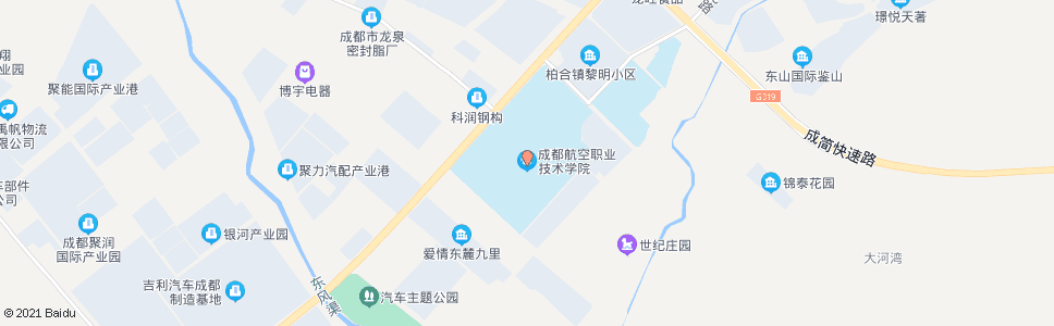 成都成都航空职业技术学院_公交站地图_成都公交_妙搜公交查询2024