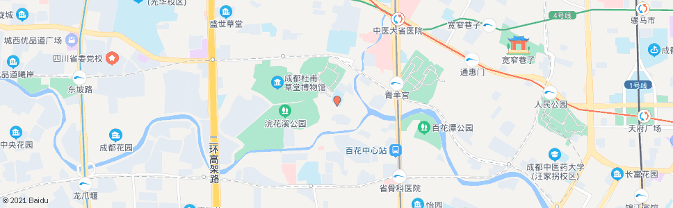 成都草堂小学南门_公交站地图_成都公交_妙搜公交查询2024