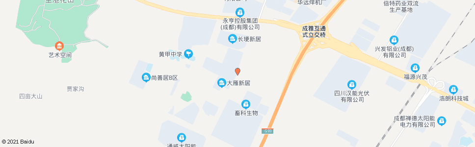 成都西航港大道黄瓦街口_公交站地图_成都公交_妙搜公交查询2024