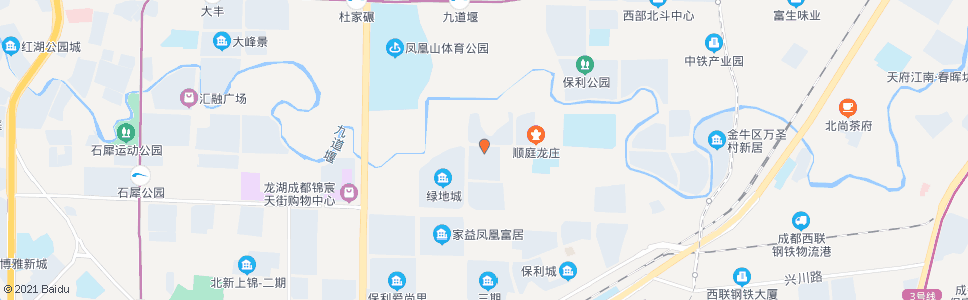 成都北延新居A区北大门_公交站地图_成都公交_妙搜公交查询2024