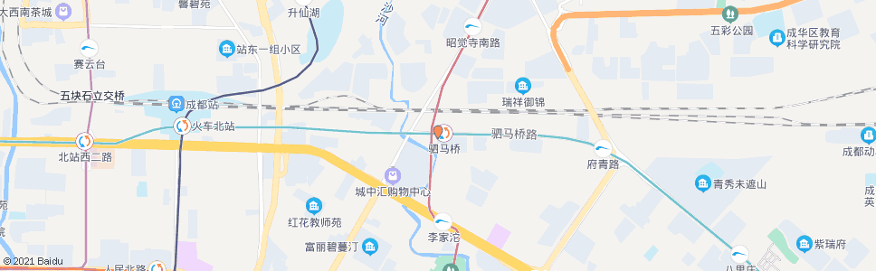 成都驷马桥_公交站地图_成都公交_妙搜公交查询2024