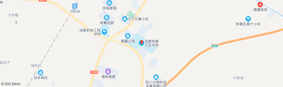 成都成都铁路卫校_公交站地图_成都公交_妙搜公交查询2024