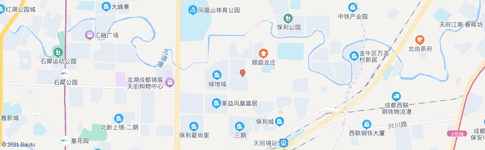 成都北延新居A区南大门_公交站地图_成都公交_妙搜公交查询2024