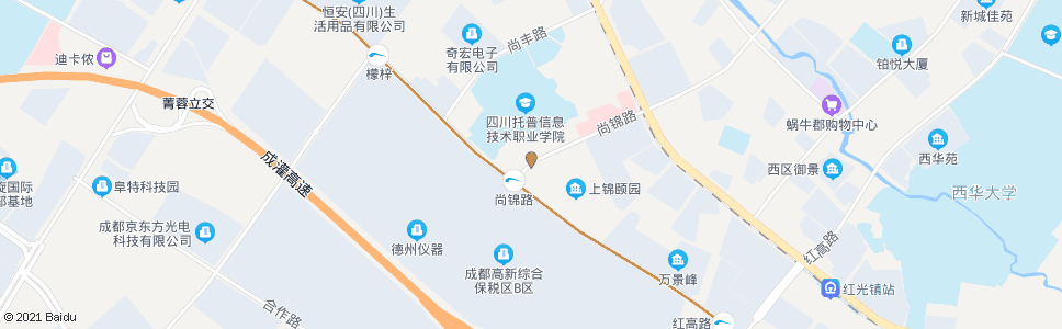 成都进出口加工区西区北门站_公交站地图_成都公交_妙搜公交查询2024