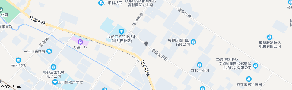 成都港通北三路港北六路口_公交站地图_成都公交_妙搜公交查询2024