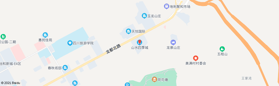 成都公园路山水四季城_公交站地图_成都公交_妙搜公交查询2024