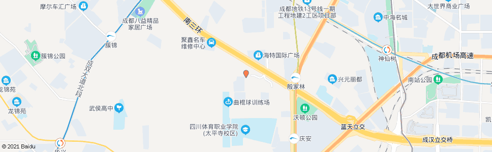成都庆安小区_公交站地图_成都公交_妙搜公交查询2024