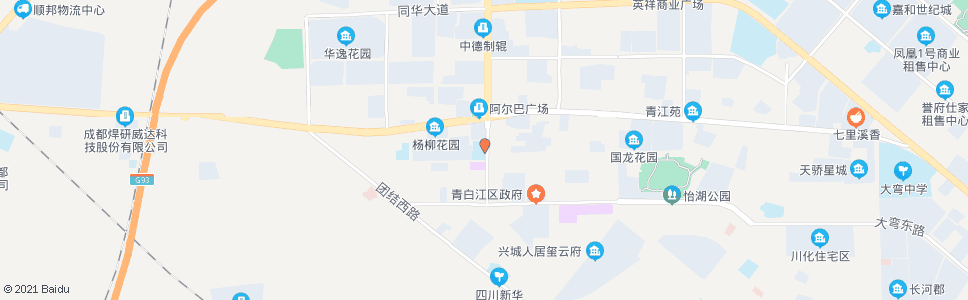 成都华严小学_公交站地图_成都公交_妙搜公交查询2024