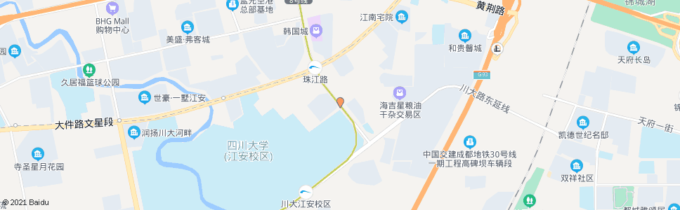 成都珠江路泰新路口_公交站地图_成都公交_妙搜公交查询2024