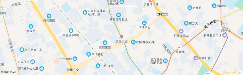 成都簇锦北路武侯大道口_公交站地图_成都公交_妙搜公交查询2024