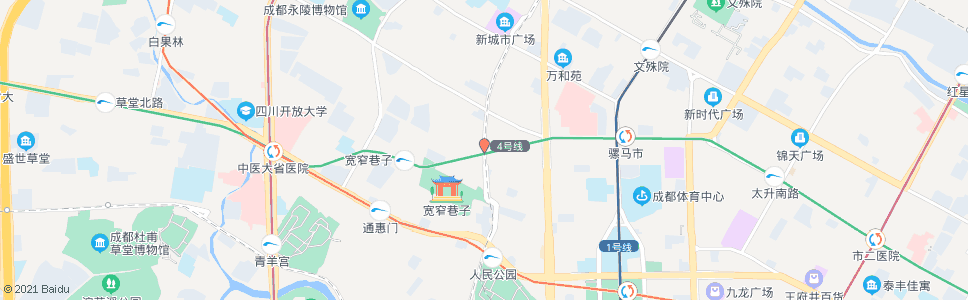成都长顺中街_公交站地图_成都公交_妙搜公交查询2024
