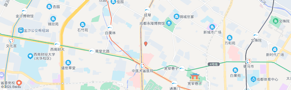 成都青羊北路_公交站地图_成都公交_妙搜公交查询2025