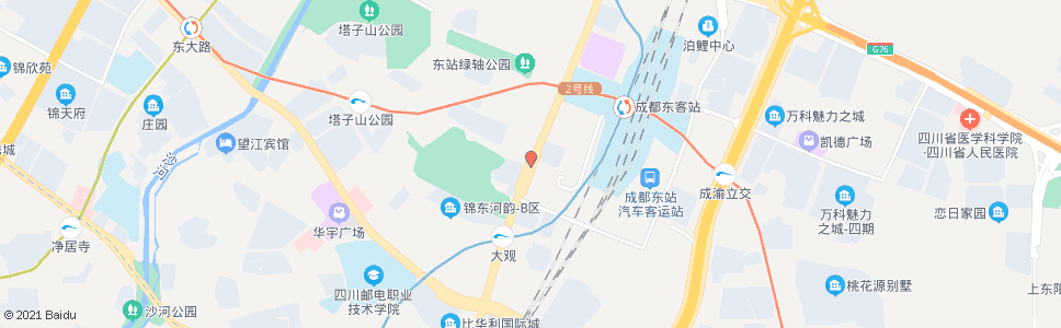 成都锦绣大道岷江路口_公交站地图_成都公交_妙搜公交查询2024