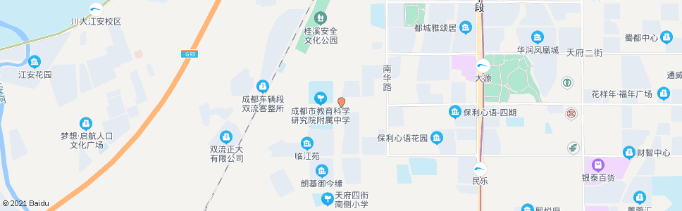 成都天府三街乐华路口_公交站地图_成都公交_妙搜公交查询2024