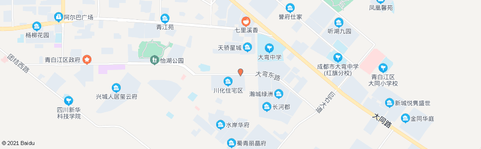 成都川化一村_公交站地图_成都公交_妙搜公交查询2024