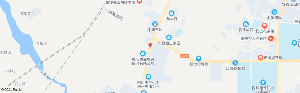 德阳华山路南段_公交站地图_德阳公交_妙搜公交查询2024