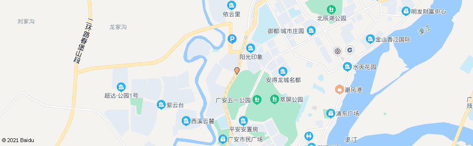 广安寨子新村_公交站地图_广安公交_妙搜公交查询2024