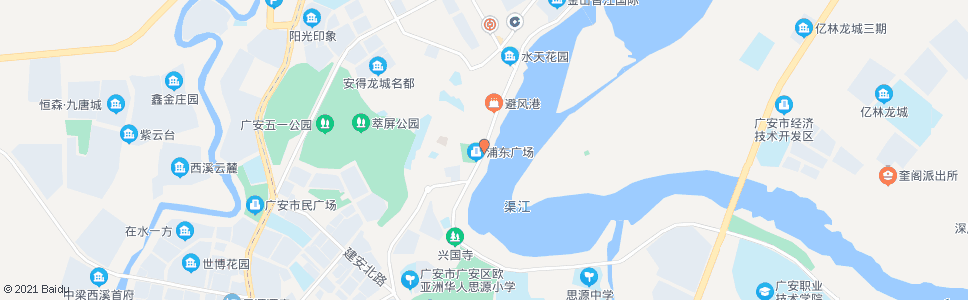 广安滨江路_公交站地图_广安公交_妙搜公交查询2024