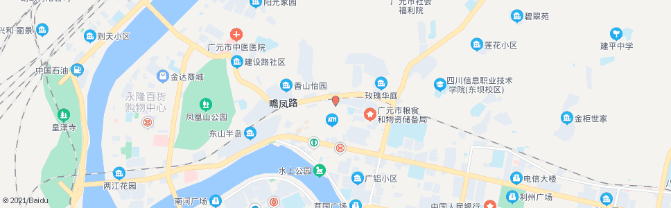 广元嘉陵市场_公交站地图_广元公交_妙搜公交查询2024