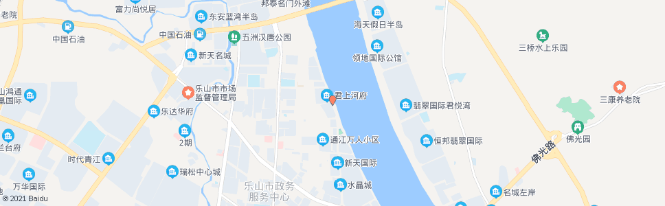 乐山岷河中街路口_公交站地图_乐山公交_妙搜公交查询2024