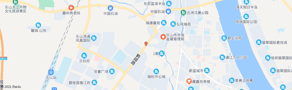 乐山鹤翔路北段_公交站地图_乐山公交_妙搜公交查询2024