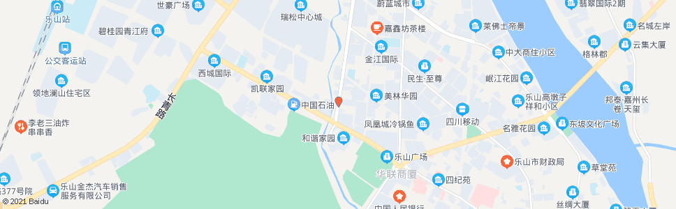 乐山白燕路西段_公交站地图_乐山公交_妙搜公交查询2024