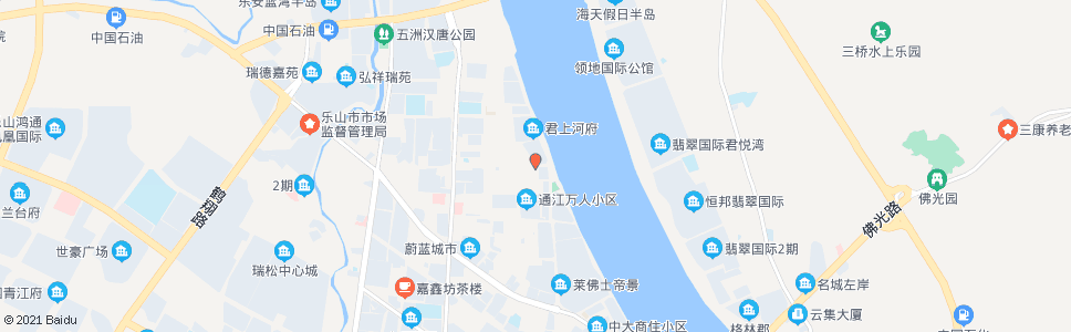 乐山岷河中街_公交站地图_乐山公交_妙搜公交查询2024