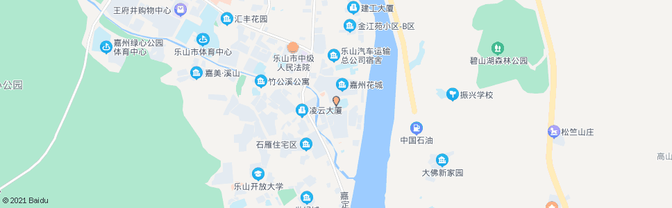 乐山乐山一职学校_公交站地图_乐山公交_妙搜公交查询2024