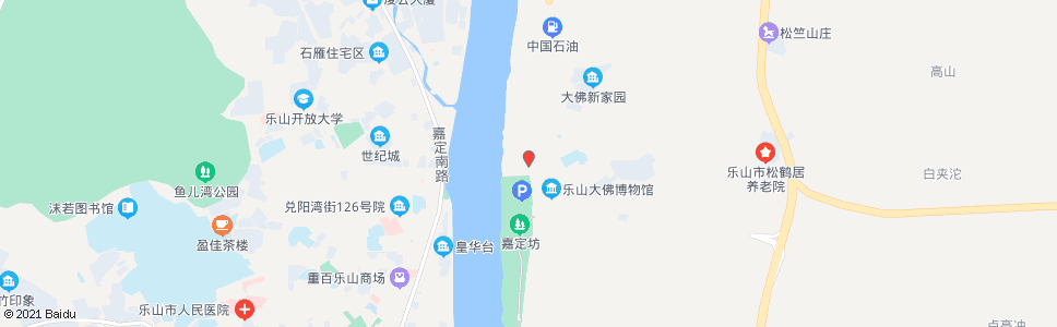 乐山嘉定坊_公交站地图_乐山公交_妙搜公交查询2024