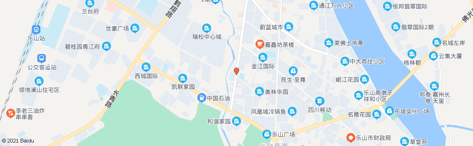 乐山白燕路中段_公交站地图_乐山公交_妙搜公交查询2024