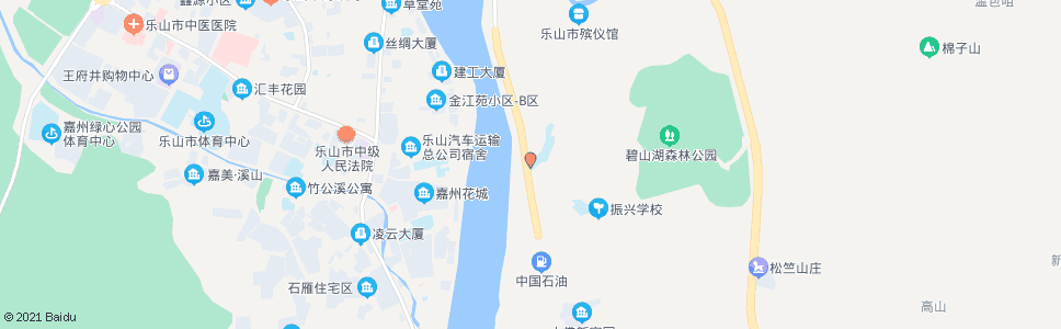 乐山乐山四中_公交站地图_乐山公交_妙搜公交查询2024