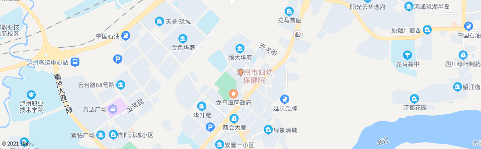 泸州摇翔路_公交站地图_泸州公交_妙搜公交查询2024