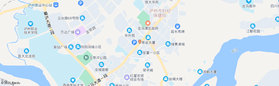 泸州龙马新城_公交站地图_泸州公交_妙搜公交查询2024