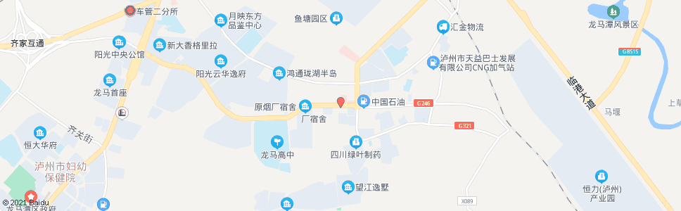 泸州鱼塘卫生院_公交站地图_泸州公交_妙搜公交查询2024