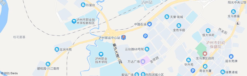 泸州龙车_公交站地图_泸州公交_妙搜公交查询2024